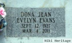 Dona Jean Evelyn Evans