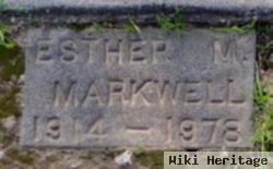 Esther M Markwell