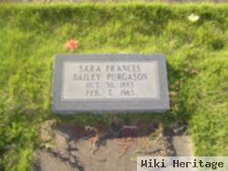 Sara Frances "sallie" Bailey Purgason