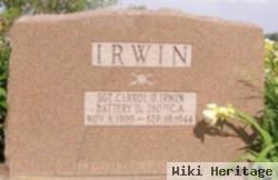 Sgt Carrol Orville Irwin