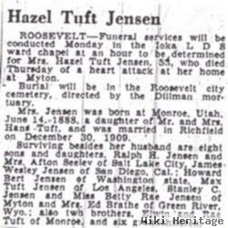 Hazel Tuft Jenson