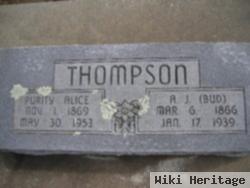 Alexander Jackson "bud" Thompson