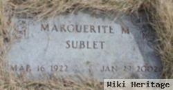 Marguerite Marie Nelson Sublet