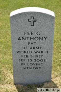 Fee G Anthony