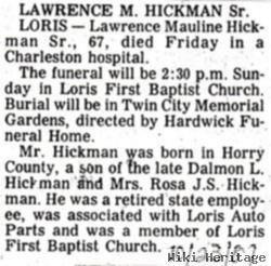 Lawrence Mauline Hickman, Sr