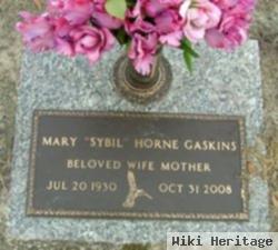 Mary "sybil" Horne Gaskins