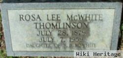 Rosa Lee Mcwhite Thomlinson