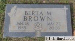 Berta M Brown