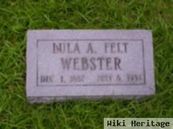 Lula A Felt Webster