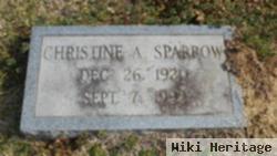 Mrs Christine A. Sparrow