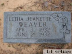 Letha Jeanette Weaver