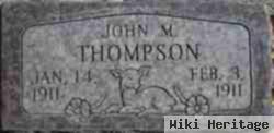 John M Thompson