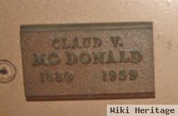 Claud V. Mcdonald