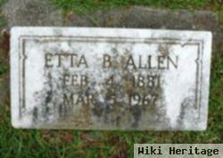 Henrietta Jane "etta" Bruton Allen