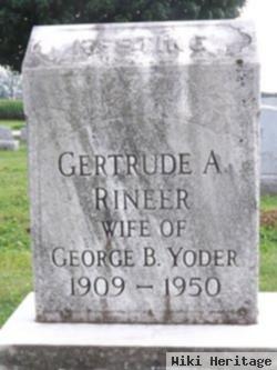 Gertrude A Rineer Yoder