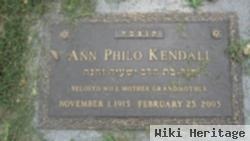 Ann Philo Kendall