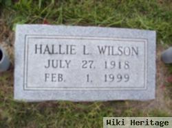 Hallie L Wilson