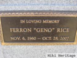 Feron "geno" Rice