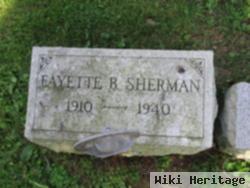 Fayette B Sherman