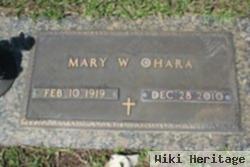 Mary W O'hara