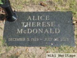 Alice Therese Mcdonald