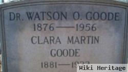 Dr Watson Oscar Goode