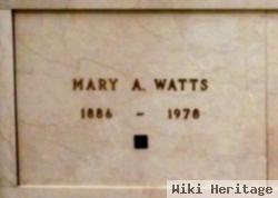 Mary A Watts