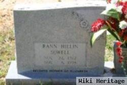 Rann Hillin Sowell