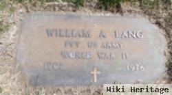 William A Lang