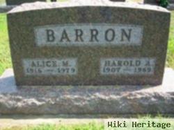 Alice M Hoover Barron