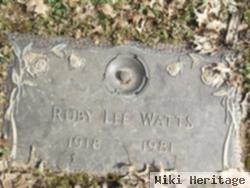 Ruby Lee Watts