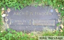 Archibald W. "archie" Hadden