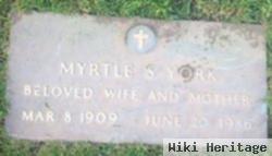 Myrtle S York