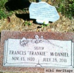 Frances "frankie" Mcdaniel