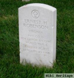 Ernest H Robenson