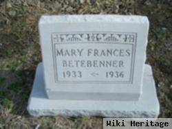 Mary Frances Betebenner