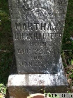 Martha A. Cashion Burkhalter