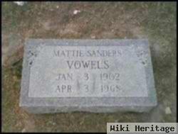 Mattie Sanders Vowels