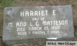 Harriet E Matteson