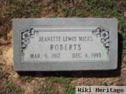 Jeanette Lewis Miers Roberts