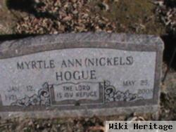 Myrtle Ann Nickels Hogue