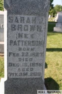 Sarah Jane Patterson Brown