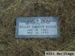 Willard Hamilton Henslee