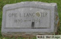 Opie L. Lancaster