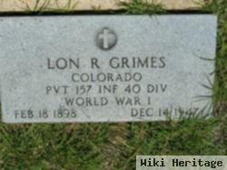 Lon R Grimes