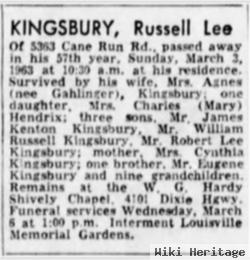 Russell Lee Kingsbury