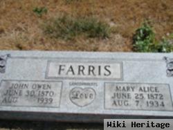 Mary Alice Payne Farris