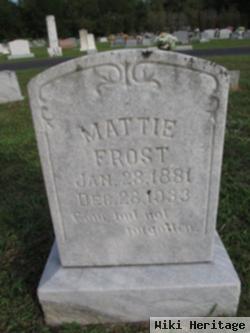 Martha Jane "mattie" Parker Frost