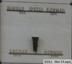 Harold "pete" Bowman
