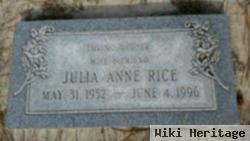 Julia Anne Frazier Rice